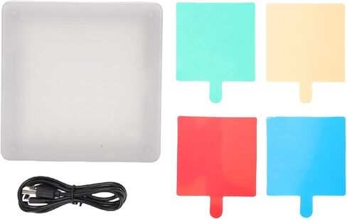 Touch Control RGB Video Lights, LED Camera Light 360° Full Color Portable Photography Lighting, LED Light Panel with 4 Color Films & Adjustable Temperature, Ideal for Video in Saudi Arabia