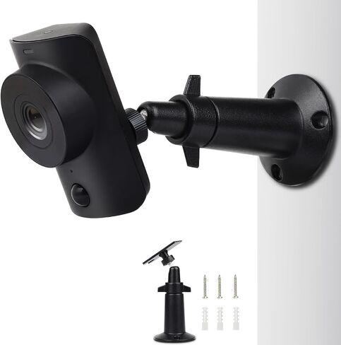 UYODM Wall Mount Compatible with SimpliSafe SimpliCam 1080p Wired Indoor Home Security Camera, 360 Degree Adjustable Aluminium Wall Mounting Bracket for SimpliSafe Indoor Cam 1Pack,Patent Pending in Saudi Arabia