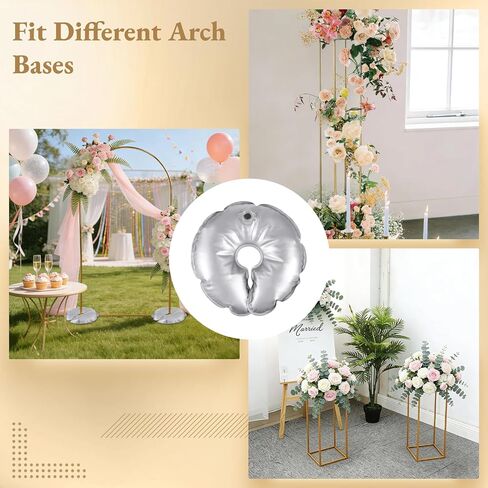12 Pcs Water Weight Bags, Openable U Shaped Fillable Bags for Backdrop Stands and Balloon Arch Weights, Arch Frame Weighted Bases for Outdoor and Indoor Weddings, Graduations, Parties in Saudi Arabia