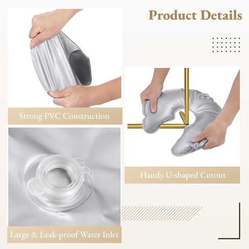 12 Pcs Water Weight Bags, Openable U Shaped Fillable Bags for Backdrop Stands and Balloon Arch Weights, Arch Frame Weighted Bases for Outdoor and Indoor Weddings, Graduations, Parties in Saudi Arabia