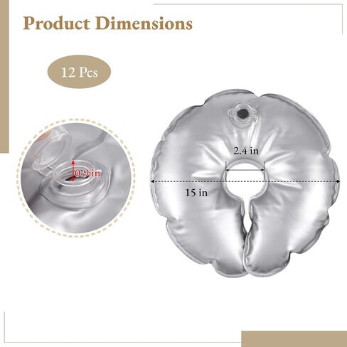12 Pcs Water Weight Bags, Openable U Shaped Fillable Bags for Backdrop Stands and Balloon Arch Weights, Arch Frame Weighted Bases for Outdoor and Indoor Weddings, Graduations, Parties in Saudi Arabia