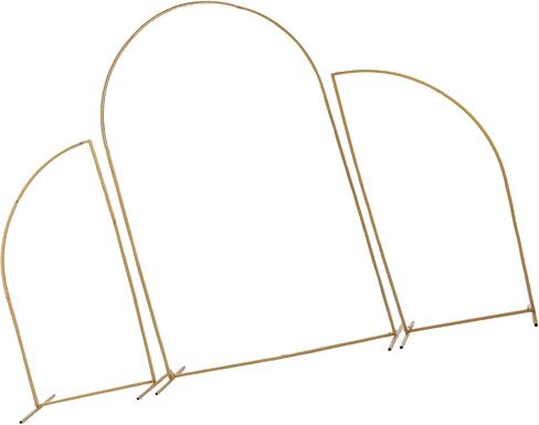 Gold Wedding Arch Backdrop Stand, Decorative Metal Arch Frame with Knob Assembly for Birthday Party Baby Shower Graduation Party in Saudi Arabia