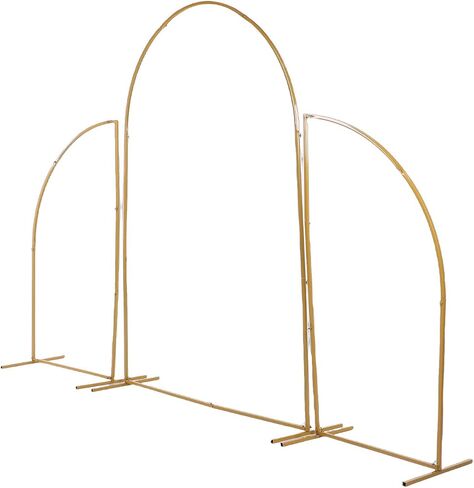 Gold Wedding Arch Backdrop Stand, Decorative Metal Arch Frame with Knob Assembly for Birthday Party Baby Shower Graduation Party in Saudi Arabia