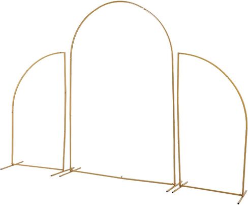 Gold Wedding Arch Backdrop Stand, Decorative Metal Arch Frame with Knob Assembly for Birthday Party Baby Shower Graduation Party in Saudi Arabia