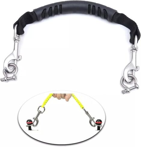 Diving Camera Lanyard Underwater Camera Rigs Lanyard Strap Scubas Diving Light Handle with Swivels Hook and Clip in Saudi Arabia
