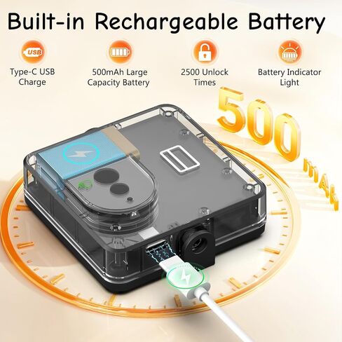 قفل ثلاجة وريد النخيل، قفل أمان ذكي للأطفال للثلاجة والفريزر | قفل صغير RFID، تحكم في التطبيق، لا يوجد لاصق مثقاب لخزانة ونافذة درج المرحاض قابل لإعادة الشحن in Kuwait