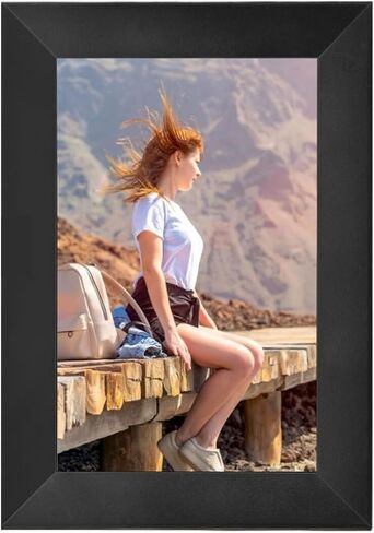 Smart WiFi Photo Frame Digital Picture Frame IPS Touch Screen 16GB Storage Auto Rotation APP Control Clearer in Saudi Arabia