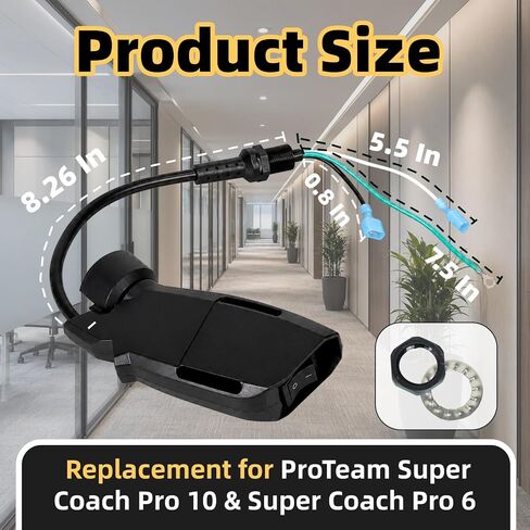 836225 Backpack Vacuum Cleaner Switch Box Full Assembly for ProTeam | Cleaner Switch Box Compatible with ProTeam Super Coach Pro 10 & 6, Backpack Vacuums with Switch Cord and Power Cord Assembly in Saudi Arabia
