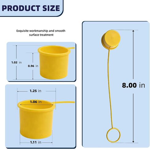 107-371 Tethered Dust Covers fit for Haws and Bradley Eye Wash Station (1) | Tethered Plastic Dust Caps for Spray Heads, Reduce Dirt & Debris, Prevent Cap Loss During Maintenance in Saudi Arabia