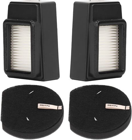 2 Sets Vacuum Filters, Washable Vacuum Filter Replacement with Cotton, ABS Vacuum Cleaner Filter Set Compatible with 2792 1621427 1621616 1621064, 3.07 x 2.08 x 1.33in in Saudi Arabia