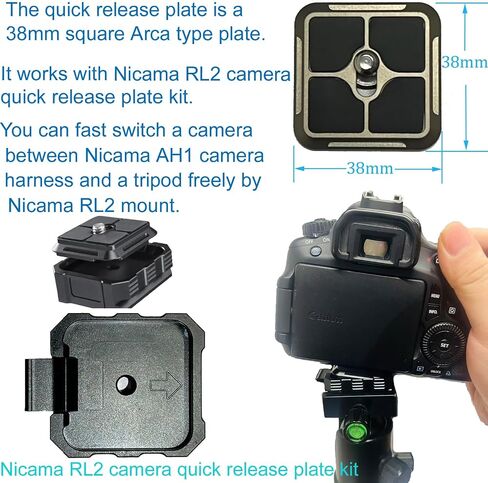 AH1 Camera Harness Quick Release System with Arca Type QR Mount Plate | for 1 Camera Canon Nikon Sony Panasonic Olympus DSLR HiKing Climbing Wedding in Saudi Arabia