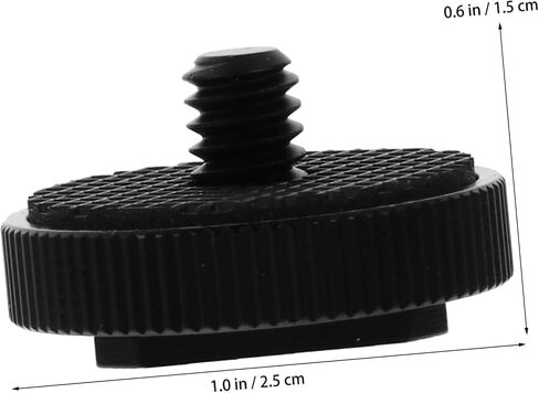Kisangel 3pcs 1/4 Inch Cold Shoe Mount Adapter Metal Tripod Screw for DSLR Camera Flash Holder, Compatible with LED Monitor Light and Photography Accessories in Kuwait