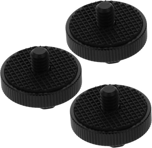 Kisangel 3pcs 1/4 Inch Cold Shoe Mount Adapter Metal Tripod Screw for DSLR Camera Flash Holder, Compatible with LED Monitor Light and Photography Accessories in Kuwait