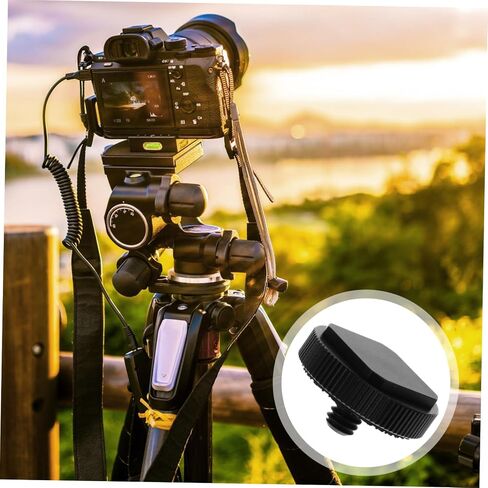 Kisangel 3pcs 1/4 Inch Cold Shoe Mount Adapter Metal Tripod Screw for DSLR Camera Flash Holder, Compatible with LED Monitor Light and Photography Accessories in Kuwait