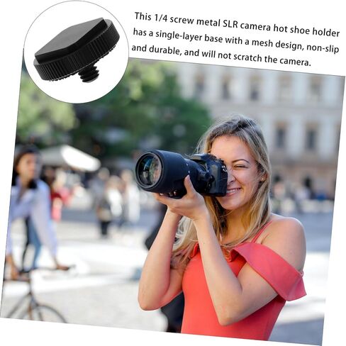 Kisangel 3pcs 1/4 Inch Cold Shoe Mount Adapter Metal Tripod Screw for DSLR Camera Flash Holder, Compatible with LED Monitor Light and Photography Accessories in Kuwait