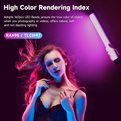 weeylite K21 App Control Handheld Magnetic RGB Tube Light Wand 2 Pack in Kuwait