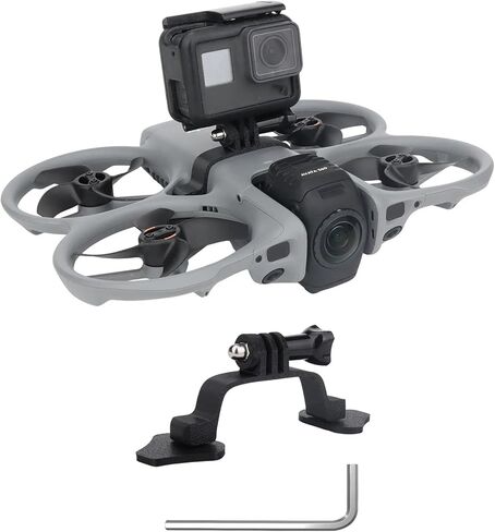 Avata 360 Quadcopter Camera Mounts 23.2g Lightweight Top Mount Bracket for DJI Avata 360 Accessories Drone Extension Adapter Compatible with Insta360 GO Ultra/GO 3S Action Cameras/Vlog Lgiht in Saudi Arabia