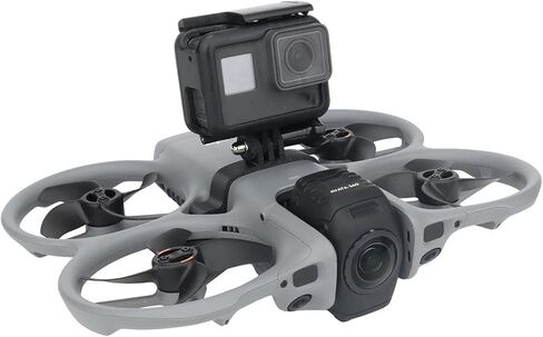 Avata 360 Quadcopter Camera Mounts 23.2g Lightweight Top Mount Bracket for DJI Avata 360 Accessories Drone Extension Adapter Compatible with Insta360 GO Ultra/GO 3S Action Cameras/Vlog Lgiht in Saudi Arabia
