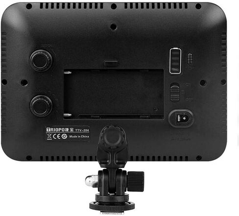 Triopo TTV-204 Ultra Thin Video Light Panel 3200K~5500K Dimmable for NPF Battery Pack Video Recording in Saudi Arabia