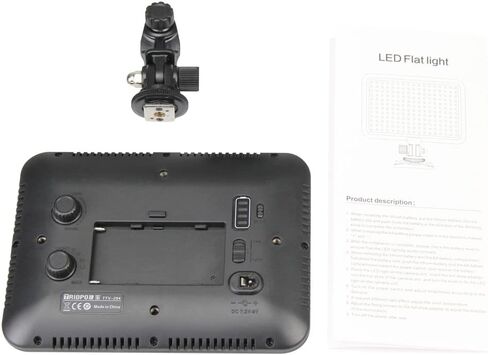 Triopo TTV-204 Ultra Thin Video Light Panel 3200K~5500K Dimmable for NPF Battery Pack Video Recording in Saudi Arabia