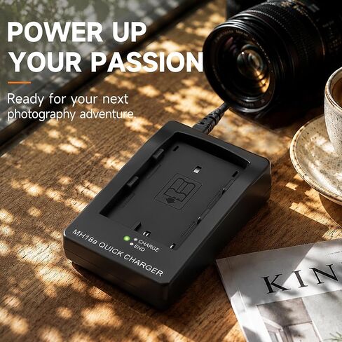 MH-18a Battery Charger for Nikon D90, D80, D700, D300, D300s, D200, D70, D70s, D50, D100 Digital SLR Cameras, EN-EL3 EN-EL3e EN-EL3a Quick Charging Base with US AC Power Cord, Replacement MH-18 in Saudi Arabia