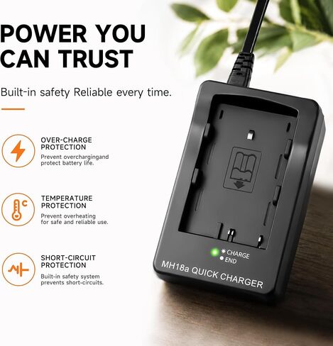 MH-18a Battery Charger for Nikon D90, D80, D700, D300, D300s, D200, D70, D70s, D50, D100 Digital SLR Cameras, EN-EL3 EN-EL3e EN-EL3a Quick Charging Base with US AC Power Cord, Replacement MH-18 in Saudi Arabia