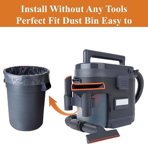 100PCS Vacuum Plastic Bags Replacement for Shark MessMaster VS100/VS101/VS100C, Portable Wet Dry Vacuum Cleaner Accessories, Durable Plastic Dust Bags in Saudi Arabia