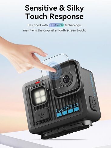for GoPro LIT HERO Screen Protector – 2 Pack Tempered Glass Film for Display,9H Hardness,Anti-Scratch,HD Clarity,Bubble-Free,Fingerprint Resistant in Saudi Arabia