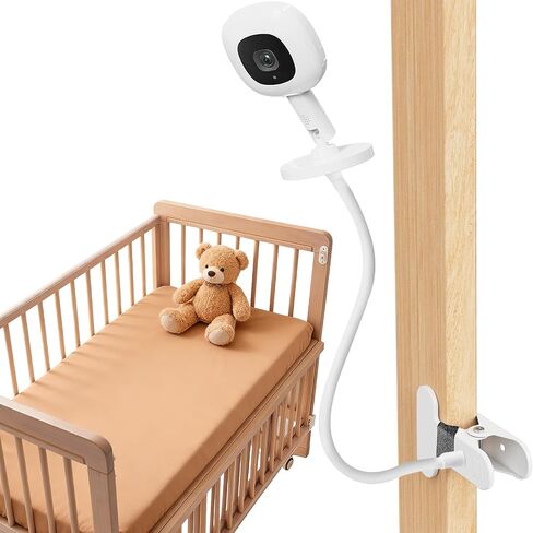 15.7in Flexible Baby Monitor Mount Compatible with Nanit Pro Smart Baby Monitor & Flex Stand, Also for Cameras with 1/4 Screw Mount 360° Adjustable Long Gooseneck Arm for Crib, Dresser, Shelf in Saudi Arabia