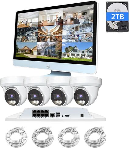 Marquis 8 Channel PoE NVR IP Security Recorder, 4K Video & Audio, Supports 8CH 8MP Input, Built-in 2TB HDD – Ideal for Security Integrators (Guard Viewer App) in Saudi Arabia