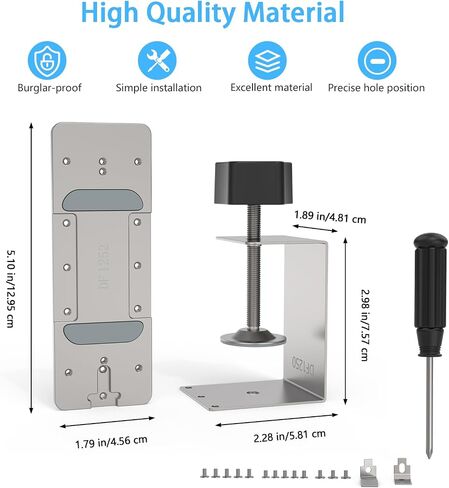 حامل جرس باب مضاد للسرقة لكاميرا AOSU Video Doorbell Pro (V8P1AX11)/SE (V8E2CA11) وكاميرا AOSU Video Doorbell Ultra(V8S1AX11)، ملحقات حامل حامل جرس الباب القابل للتعديل in Kuwait