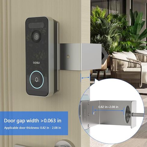 حامل جرس باب مضاد للسرقة لكاميرا AOSU Video Doorbell Pro (V8P1AX11)/SE (V8E2CA11) وكاميرا AOSU Video Doorbell Ultra(V8S1AX11)، ملحقات حامل حامل جرس الباب القابل للتعديل in Kuwait