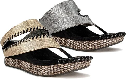 Modzori Tita Women’s Reversible Mid-Wedge Sandal - Flip for Two Looks in Saudi Arabia