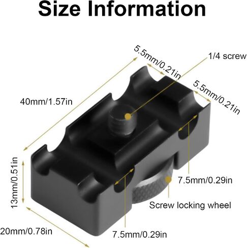 Camera Video Data Cable Clip Aluminum Protective Clip Suitable for DSLR Quick Mount Board in Saudi Arabia