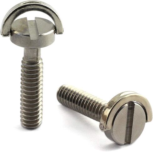 HJ Garden 2pcs 1/4-20 Thread D-Ring Stainless Steel Camera Fixing Screws for Camera Tripod Monopod QR Plate,D Shaft Quick Release Plate Mounting Screw 30mm Length in Kuwait