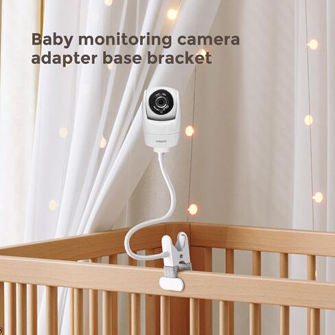 Baby Monitor Mount Compatible with VTech & Leapfrog VM901 VM924 LF920HD Universal Flexible Anti-Sag Gooseneck Crib Holder Stand, 1/4" Thread Camera Bracket, Quick-Clip No Drill in Saudi Arabia