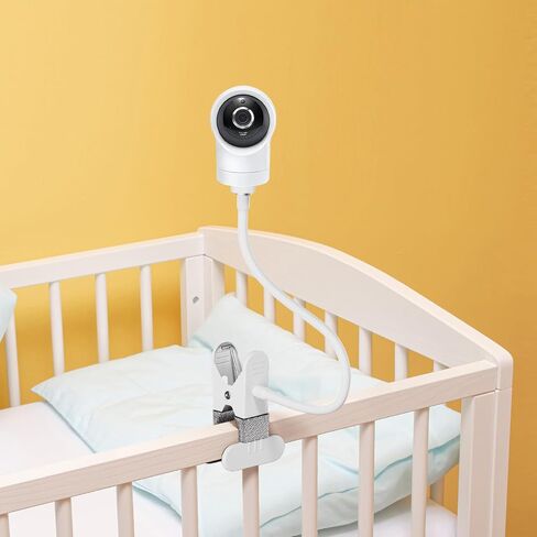 Baby Monitor Mount Compatible with VTech & Leapfrog VM901 VM924 LF920HD Universal Flexible Anti-Sag Gooseneck Crib Holder Stand, 1/4" Thread Camera Bracket, Quick-Clip No Drill in Saudi Arabia