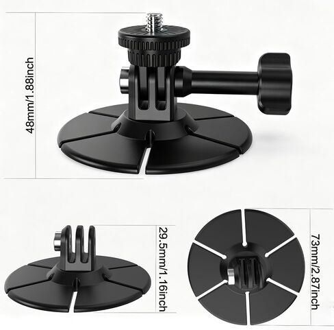 2Pcs Flexible Adhesive Helmet Mount for GoPro/Insta360/DJI Action Cameras | Snowboard Surfboard Flat Curved Sticky Mount Base for GoPro 13/12/11/10/9, for Insta360 X5/X4/X3, for DJI Action 6/5/4/3 in Kuwait