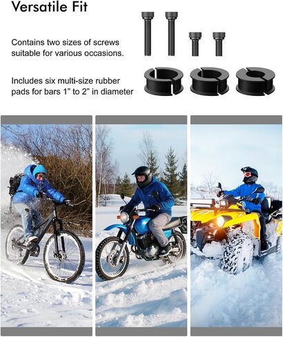 Hamdril 360° Adjustable Camera Mount Compatible with, Insta360 X5 X4 X3, GO3, Ace Pro 2, DJI Action 3 4 5 Pro, Pocket 3 & More, Fits 0.76-2 Inch Round Tube for UTV ATV Motorcycle Bike in Saudi Arabia