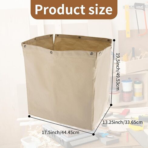 Table Saw Dust Collector Bag, Heavy Duty Canvas | Compatible with Most Open Stand Table Saws, Replacement for ROCKLER 48649, Keeps Workshop Clean and Dust-Free in Saudi Arabia