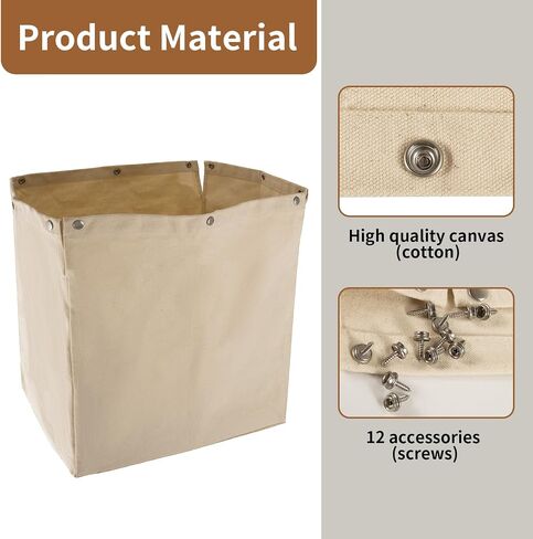 Table Saw Dust Collector Bag, Heavy Duty Canvas | Compatible with Most Open Stand Table Saws, Replacement for ROCKLER 48649, Keeps Workshop Clean and Dust-Free in Saudi Arabia