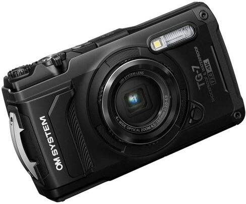 OM SYSTEM Tough TG-7 Digital Camera (Black) Bundle w/Accessories (4 Items) in Kuwait