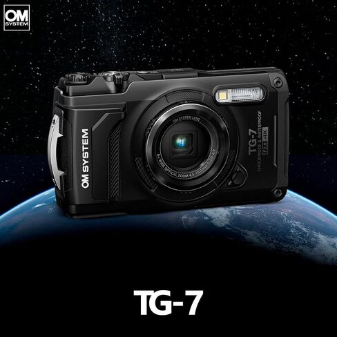 OM SYSTEM Tough TG-7 Digital Camera (Black) Bundle w/Accessories (4 Items) in Kuwait