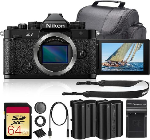Nikon Zf Mirrorless Camera 24.5MP (1761) (Black) Bundle in Saudi Arabia