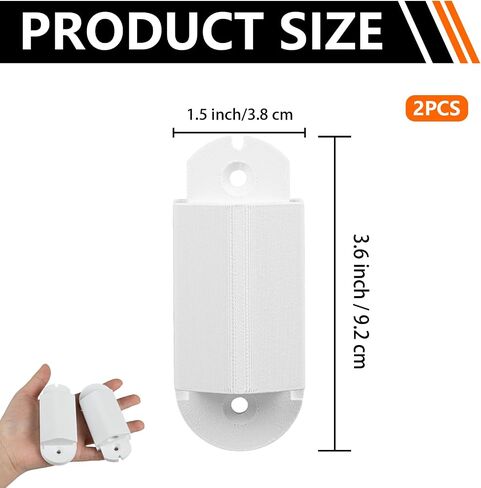 2 Pack Baby Gate Hinge Replacement Compatible with Regalo Extra Tall Baby Gate | Durable Safety Gate Parts | Secure Locking Channels | Easy to Install in Saudi Arabia