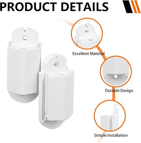 2 Pack Baby Gate Hinge Replacement Compatible with Regalo Extra Tall Baby Gate | Durable Safety Gate Parts | Secure Locking Channels | Easy to Install in Saudi Arabia