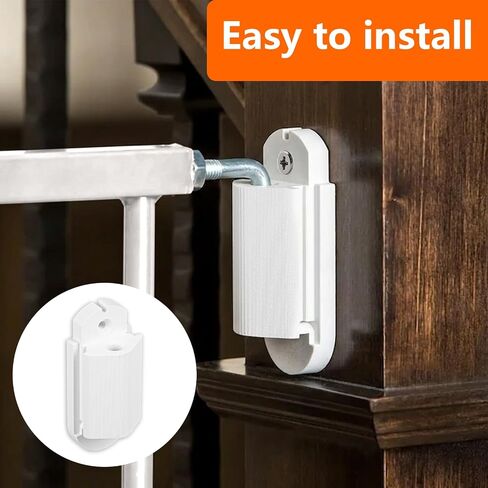 2 Pack Baby Gate Hinge Replacement Compatible with Regalo Extra Tall Baby Gate | Durable Safety Gate Parts | Secure Locking Channels | Easy to Install in Saudi Arabia