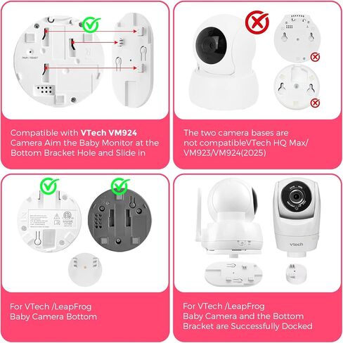 Baby Camera Monitor Mount Stand Holder Compatible with VTech VM924/ 901/928HD /5263/5755 /5764HD /7764HD/5766/5263/BM5254/ RM5755/ Leapfrog LF920HD/RM7768HD/LF815HD/LF1726FHD /LF2413 Camera in Saudi Arabia
