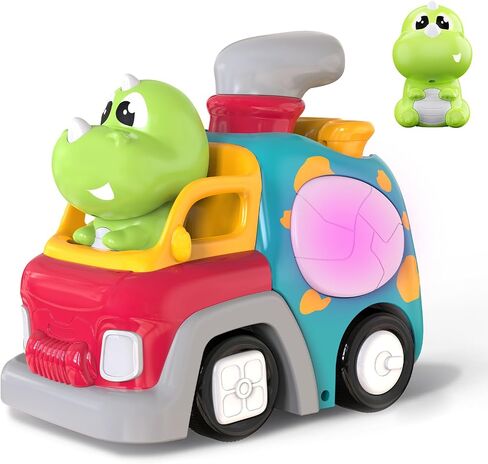 P&C Dinosaur Truck Toy for Toddlers, Musical Push Car with Lights & Sounds in Saudi Arabia