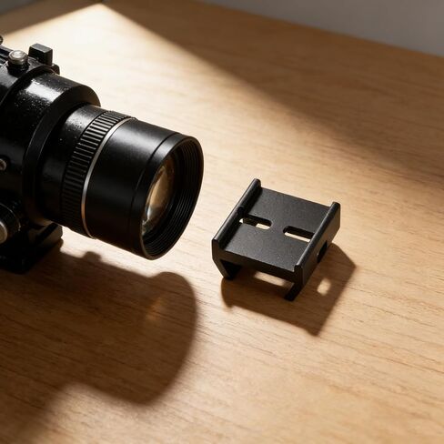 Dovetail Base Clamp for Finder Scope Telescope Mount Plate | Aluminum Alloy, Black Finish, M4 Screws Included, Guide Scope Fit, Night Sky Exploration and Stargazing Sessions in Kuwait